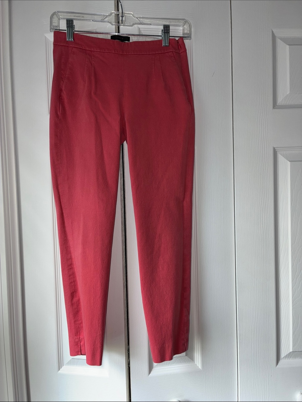 J. Crew Slim Chinos in Coral Red